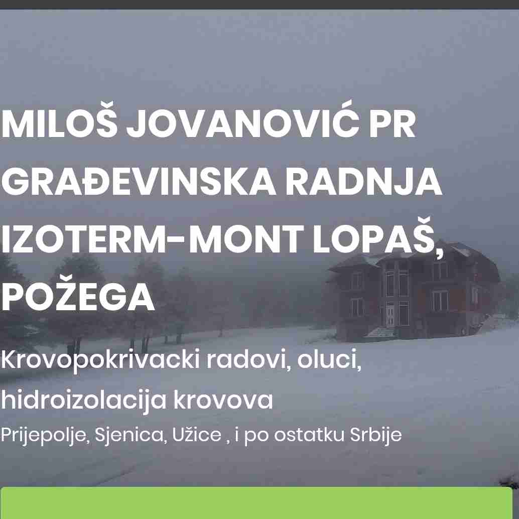 Majstor Milos Jovanovic - Gradjevinski limar - Beograd