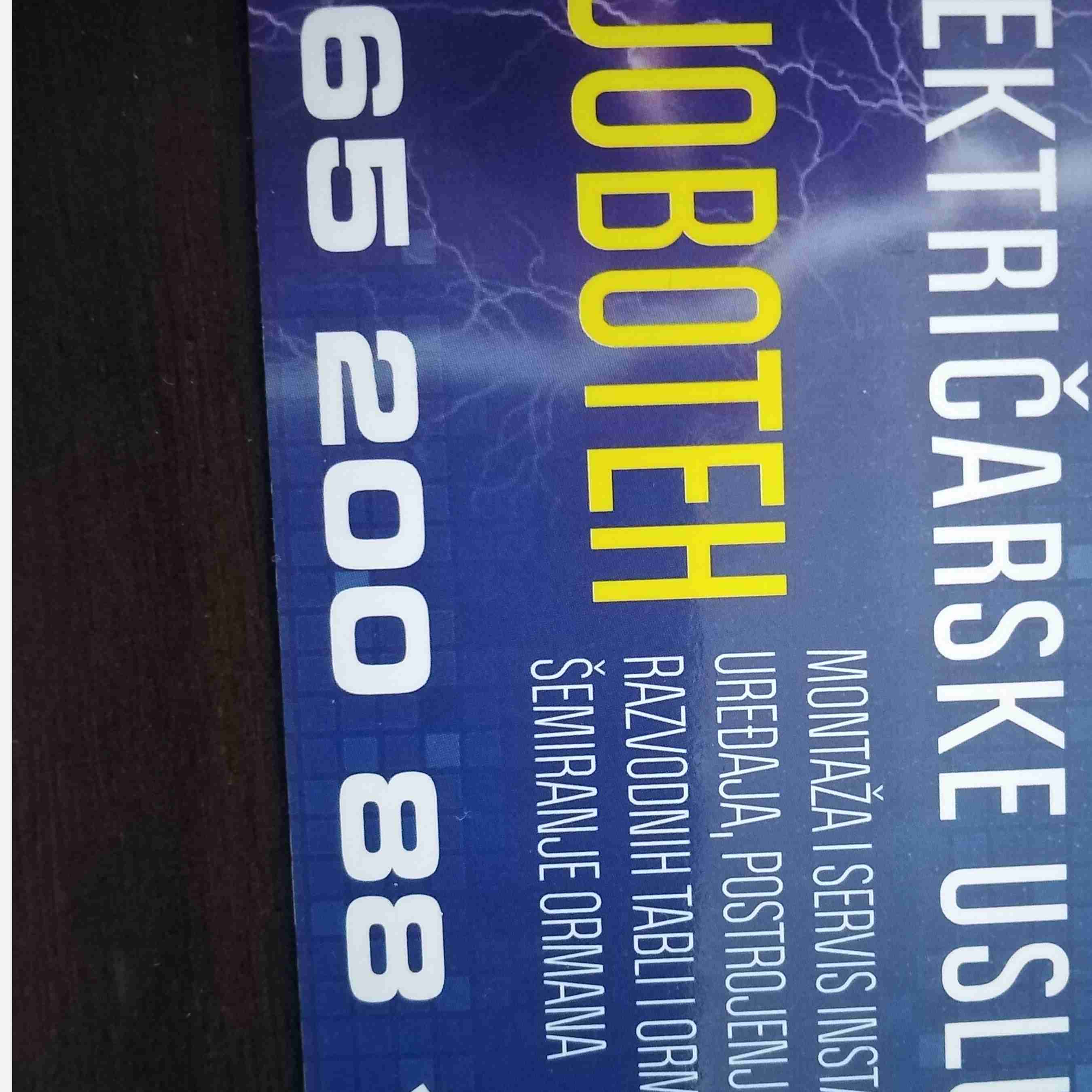 Majstor Jovica Cvele Cvetković - Električar - Nova Pazova